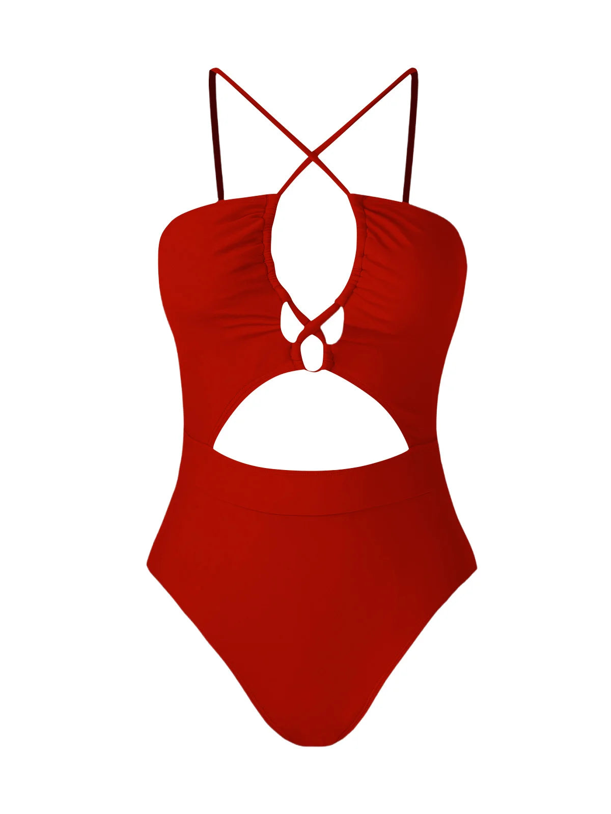 Cut Out One-Piece Backless Swimsuit