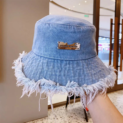 Washed Denim Bucket Hat