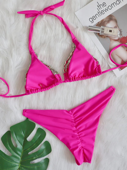 Shiny Crystal Diamond Bikini