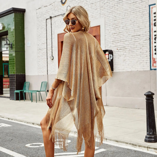 Sexy Gold Bikini Cover Up for Summer Beach Vibes