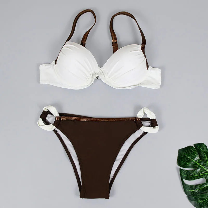 Casual Two Piece Bikini Set